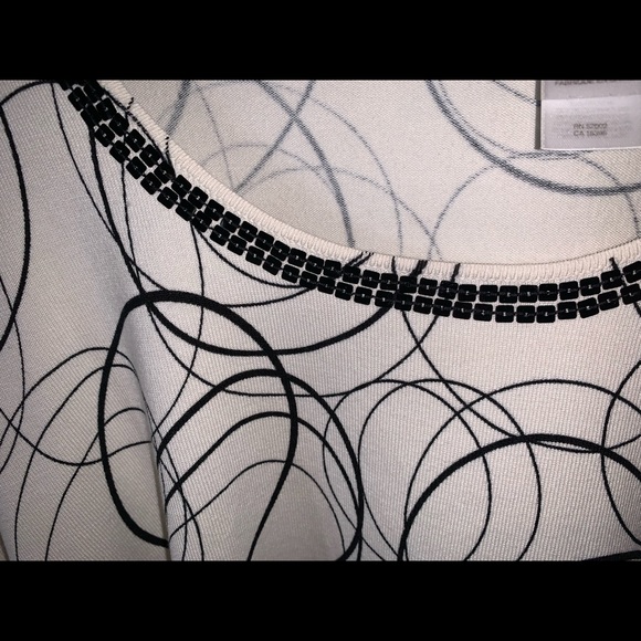 Emma James black and white blouse size 3x - Picture 8 of 10